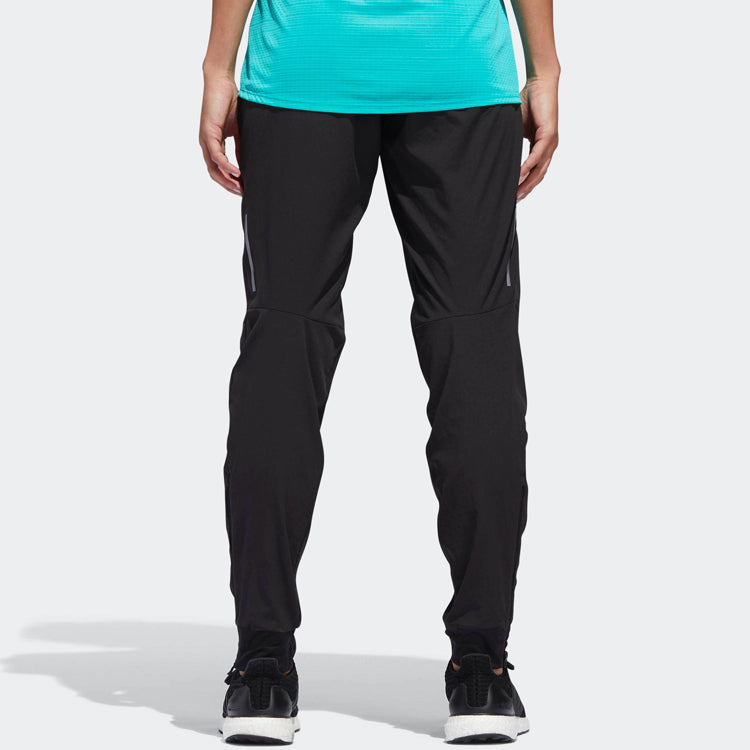 (WMNS) adidas Running Casual Fitness BreathableTatting Long Pants Black CW5773