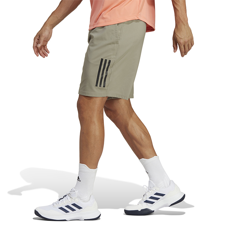 adidas Club 3-Stripes Tennis Shorts 'Silver Pebble' HT7167