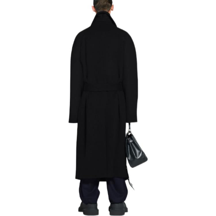 (WMNS) Balenciaga Raglan Coat 'Black' 725268TNU181000