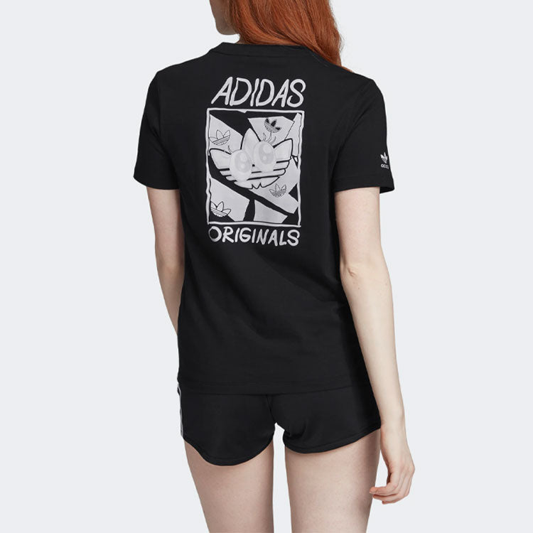 (WMNS) adidas originals Graphic Tee For Black GK3669