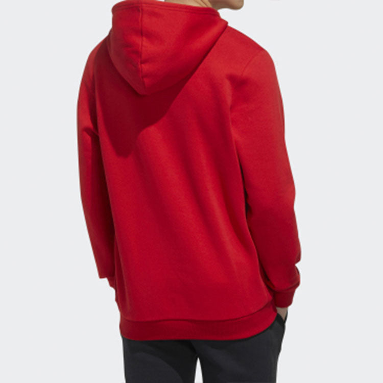 Men's adidas neo Series Small Logo Suede Red Pullover GD9882
