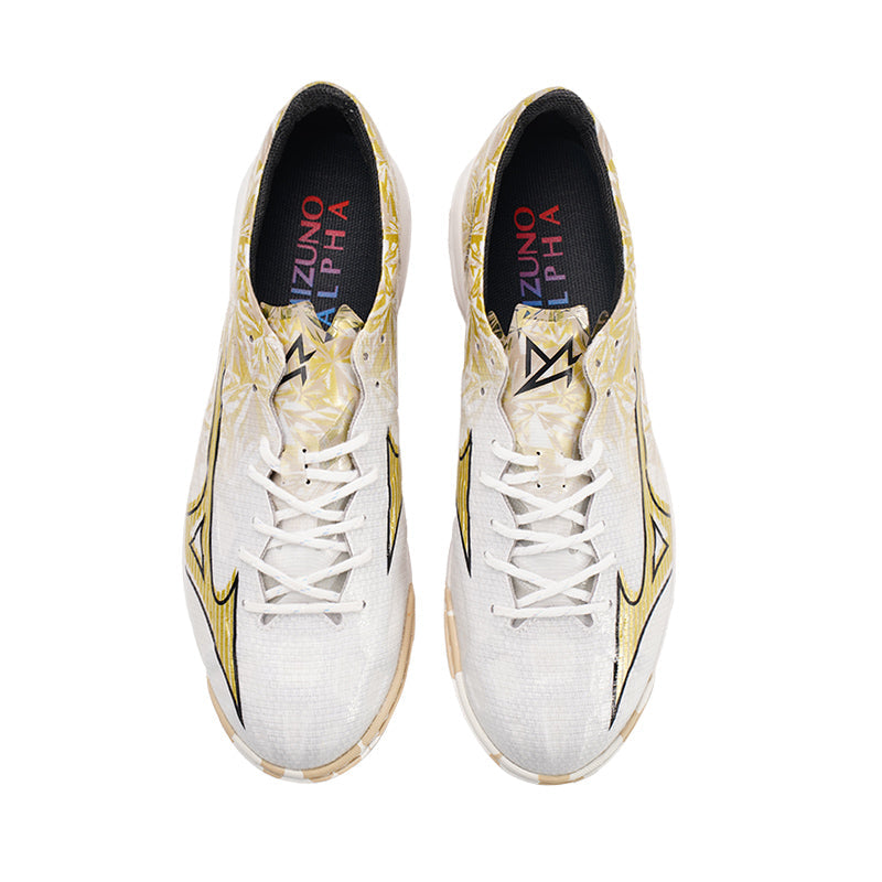 Mizuno Alpha Elite AS TF 'White Gold' P1GD246250
