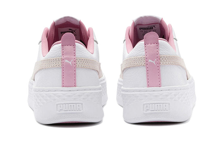 (WMNS) PUMA Smash Platform Low 'White Pale Pink' 366487-08