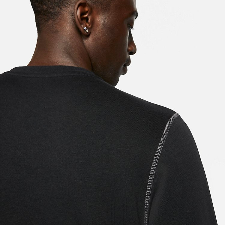 Nike Just Do It Sweatshirt 'Black White' DD6246-010