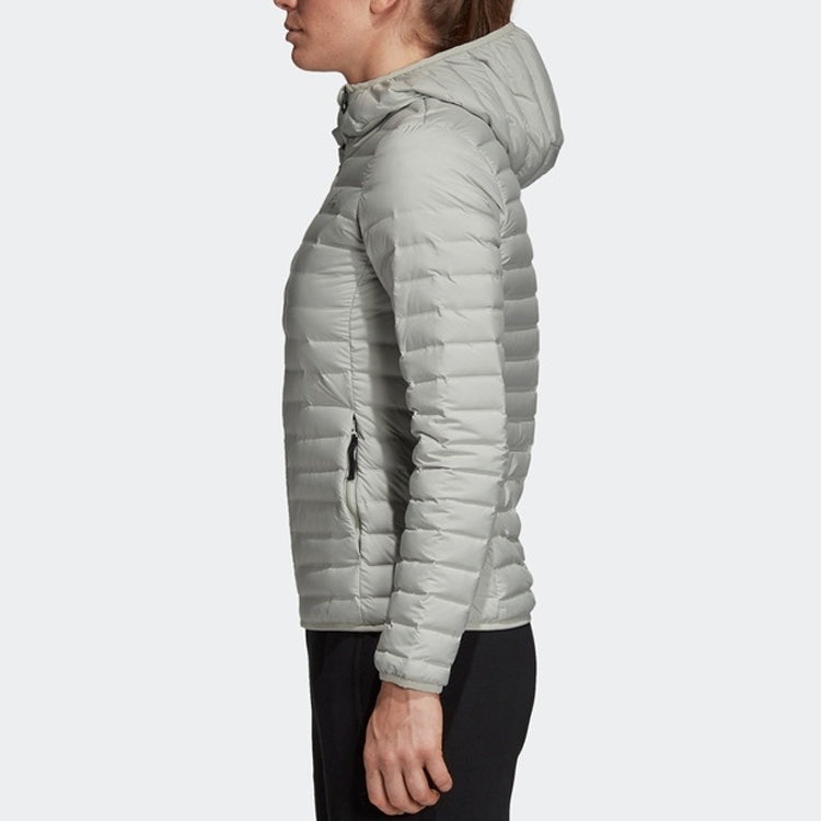 (WMNS) adidas Varilite Soft Hooded Jacket 'Silver Grey' CY8734