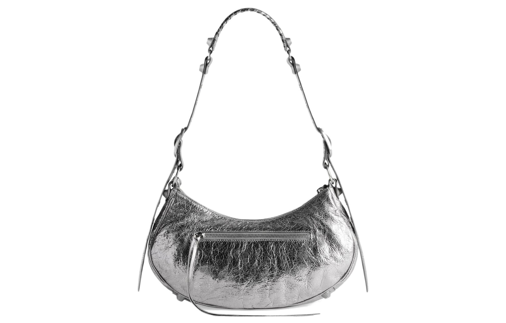(WMNS) Balenciaga Le Cagole Small Shoulder Bag Metallized 'Silver' 6713070GT3Y8103