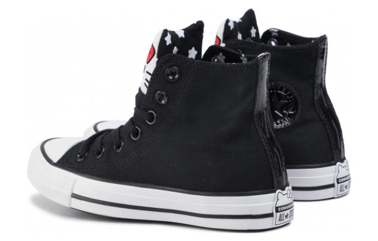 (WMNS) Converse Chuck Taylor All Star Hi x Hello Kitty 'Black' 163910C