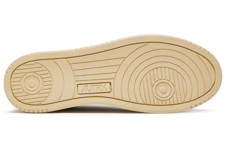AUTRY Medalist Low Leather and Suede 'White Beige Blue' AULM-LS49