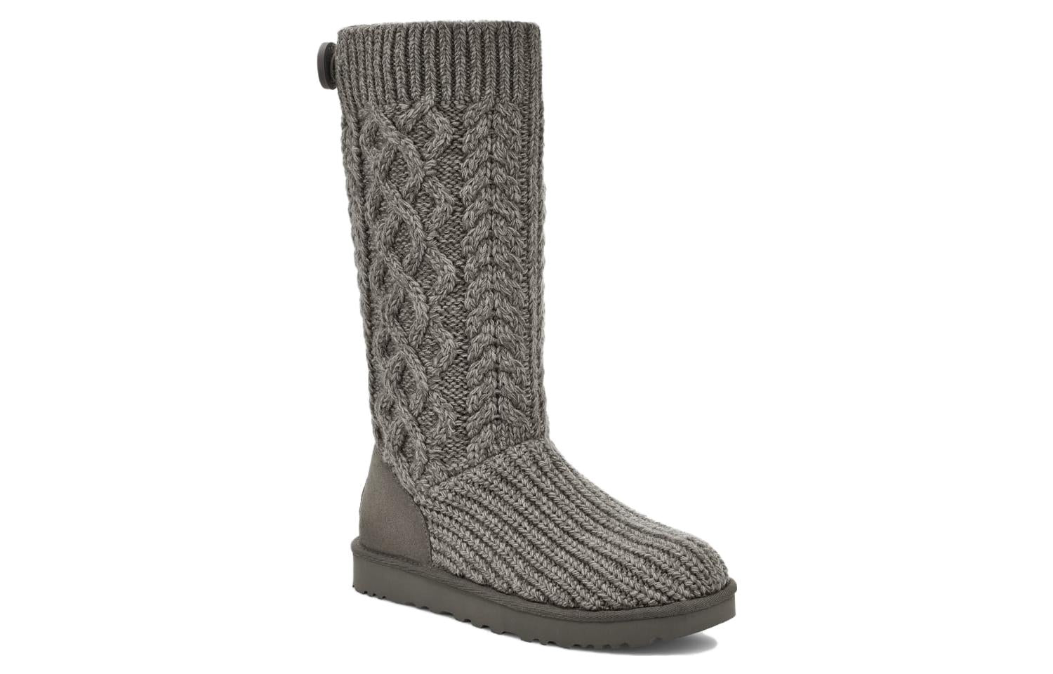 (WMNS) UGG Classic Cardi Cabled Knit Boot 'Grey' 1146010-GREY