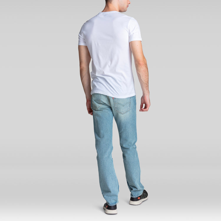 Men's Levis Cotton Round Neck Short Sleeve 2 White 79541-0000