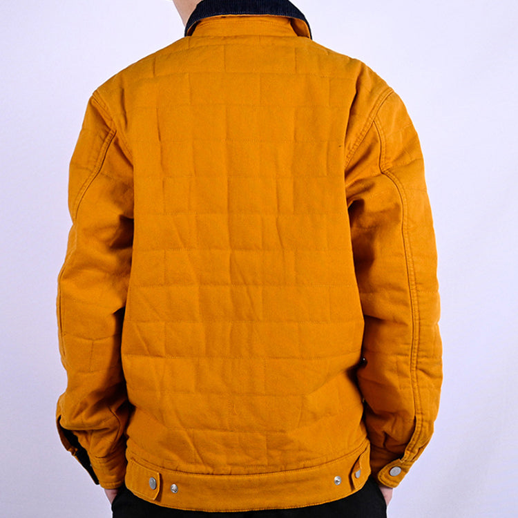 Men's Converse Retro Casual Cargo Jacket Yellow 10019460-A04
