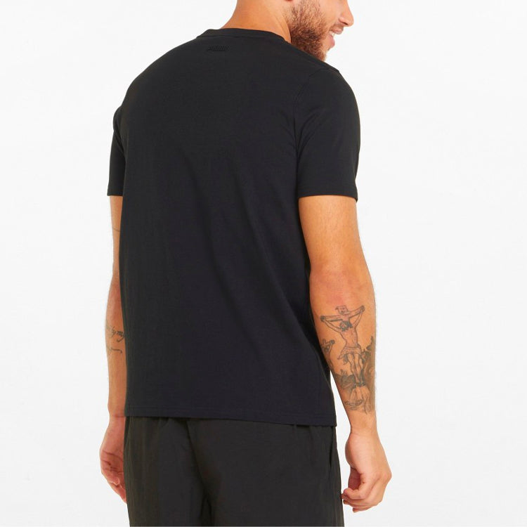 PUMA Qualifier Basketball Short Sleeve T-Shirt 'Black White' 532106-12
