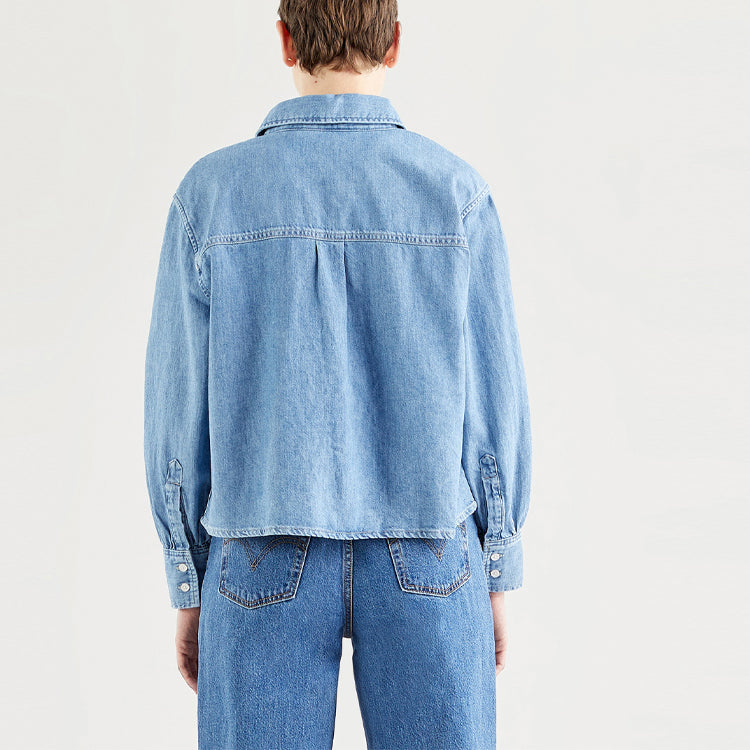 Levi's Ice Cool Series Cotton And Linen Denim Shirt Blue 29431-0007