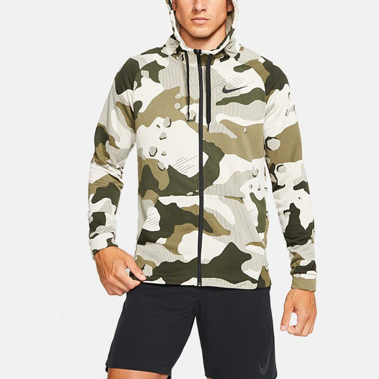 Nike Dri-FIT Sports Training Quick Dry Hooded Jacket Camouflage BV2719-072