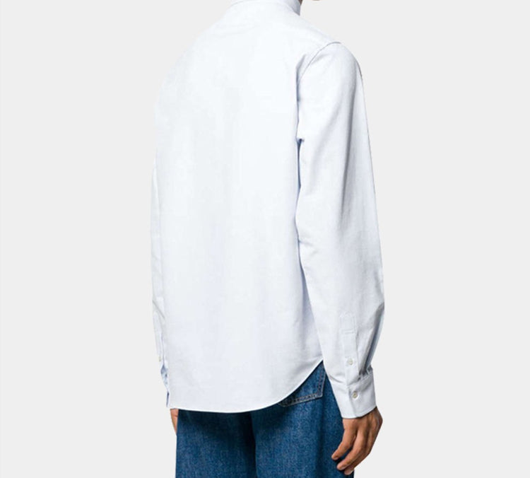 Gucci MENS Loved Tiger Head Embroidered Long Sleeve Shirt LightBlue 574534-ZABZT-4868