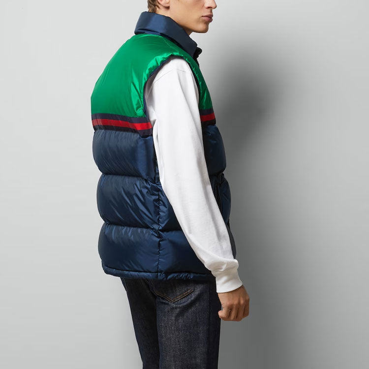 Gucci Nylon Satin Padded Vest 'Dark Blue' 698713-Z8BN7-4697