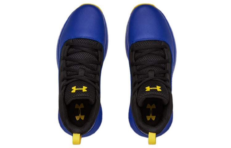 (GS) Under Armour Lockdown 4 Blue/Yellow 3022123-400