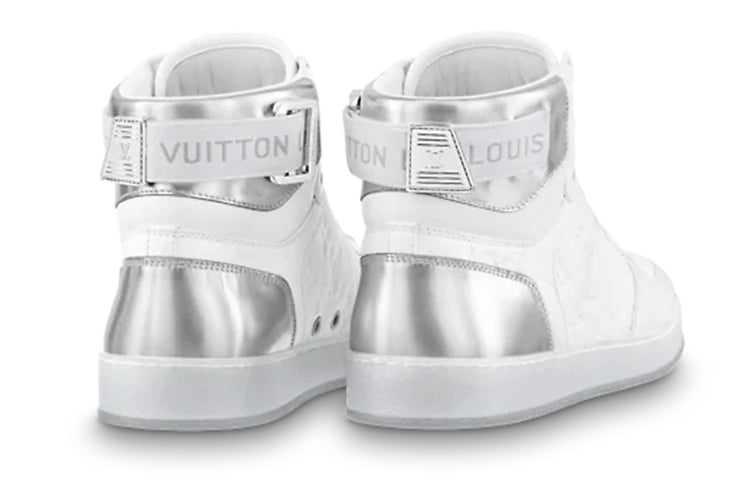 LOUIS VUITTON Rivoli Ankle Sneakers 'White Monogram with Silver' 1A8V86