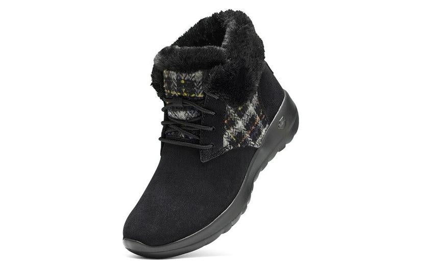 (WMNS) Skechers On-the-Go Joy Boots 'Black White Red' 144120-BKGY