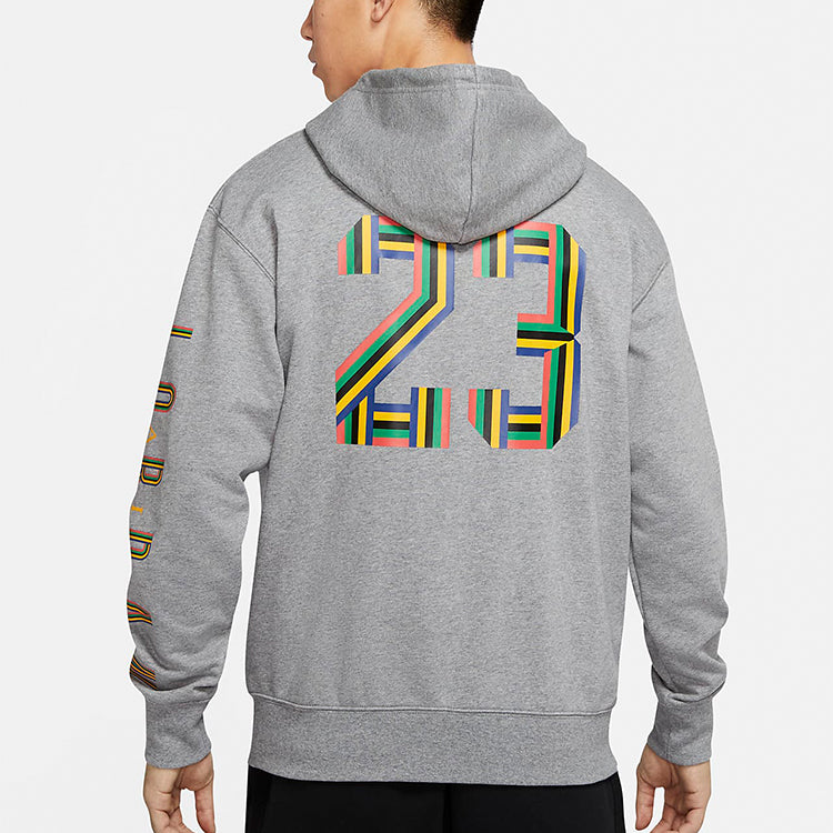 Men's Air Jordan Zipper Cardigan autumn Gray Hoodie CZ5429-091