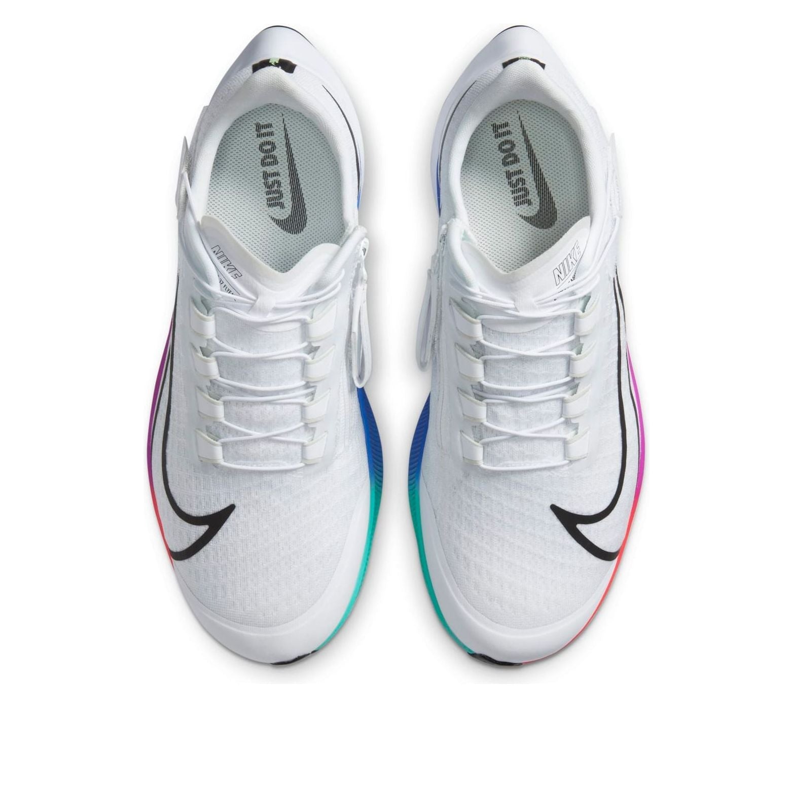 Nike Air Zoom Pegasus 37 FlyEase Extra Wide 'White Multi-Color' CK8446-100