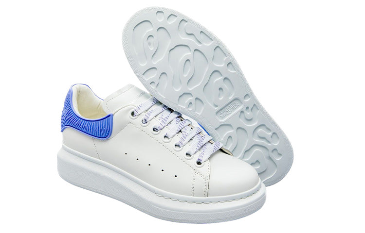(WMNS) Alexander McQueen Oversized Shoes 'Cream White Electric Blue' 718157WICGK8870