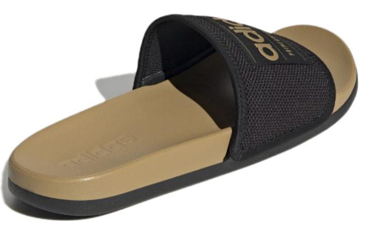 adidas Adilette Comfort Slides 'Black Golden Beige' GW0817