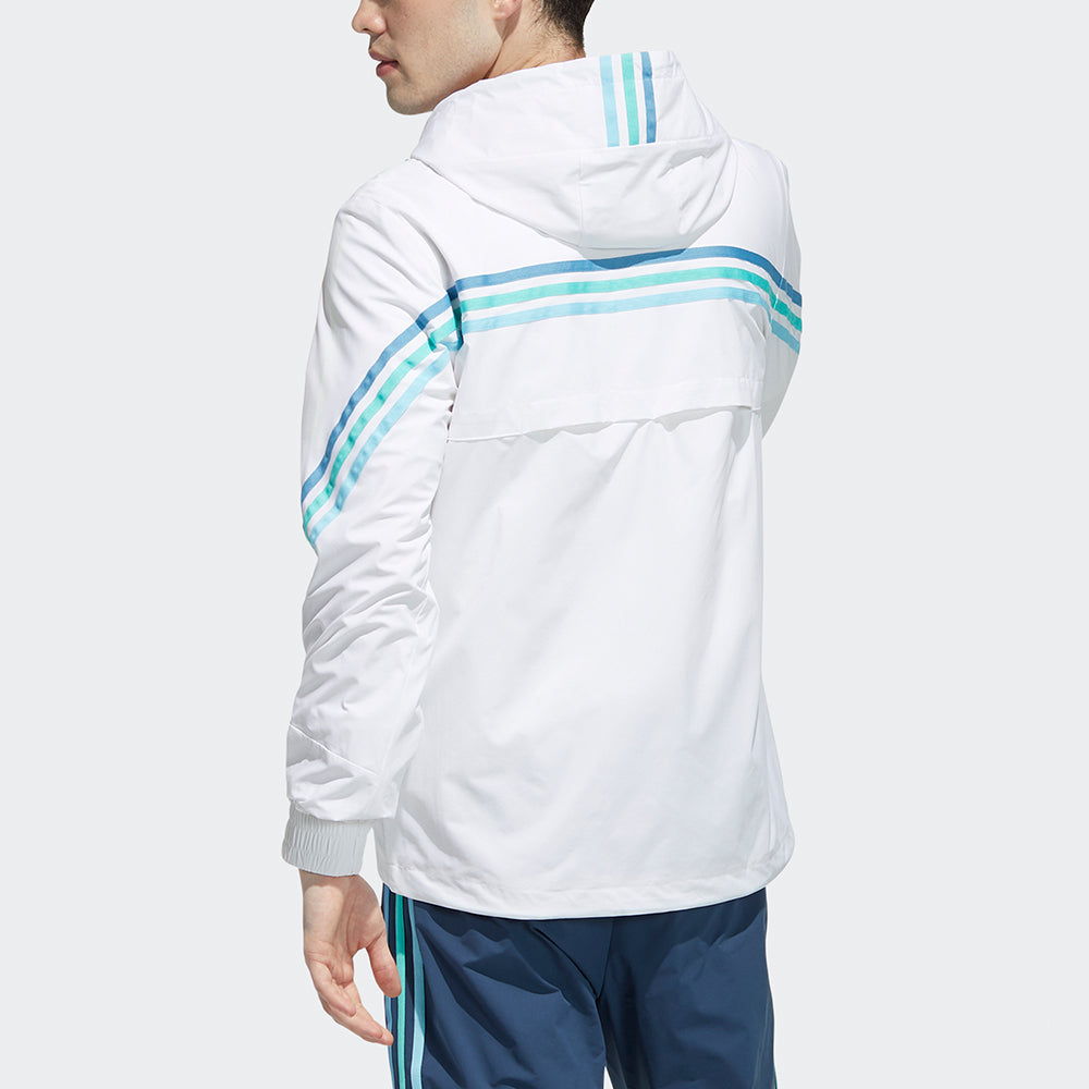 adidas neo M Fav 3s Wb 2 Contrasting Colors Sports Hooded Jacket White GP5660