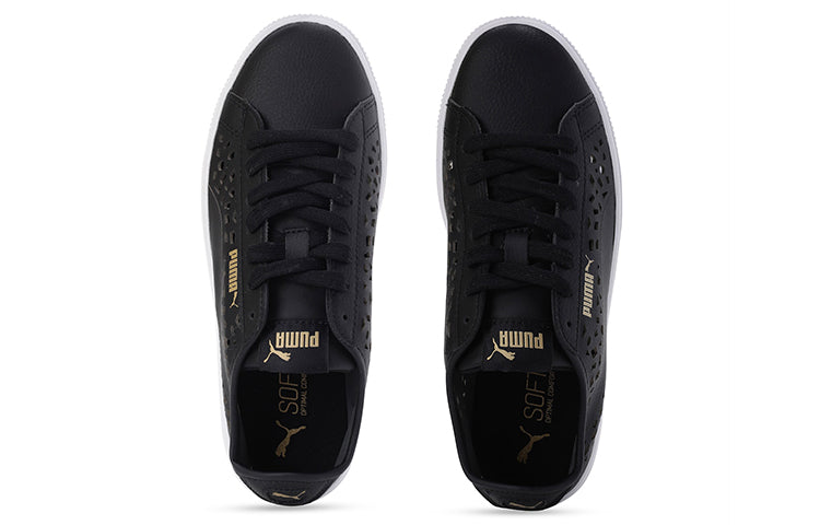 (WMNS) PUMA Vikky Stacked Laser Cut SoftFoam Sneakers Black 369378-01