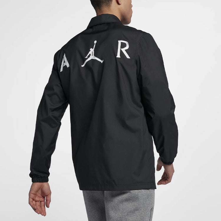 Air Jordan Jumpman Coaches lapel Coach Jacket Black AJ6796-010