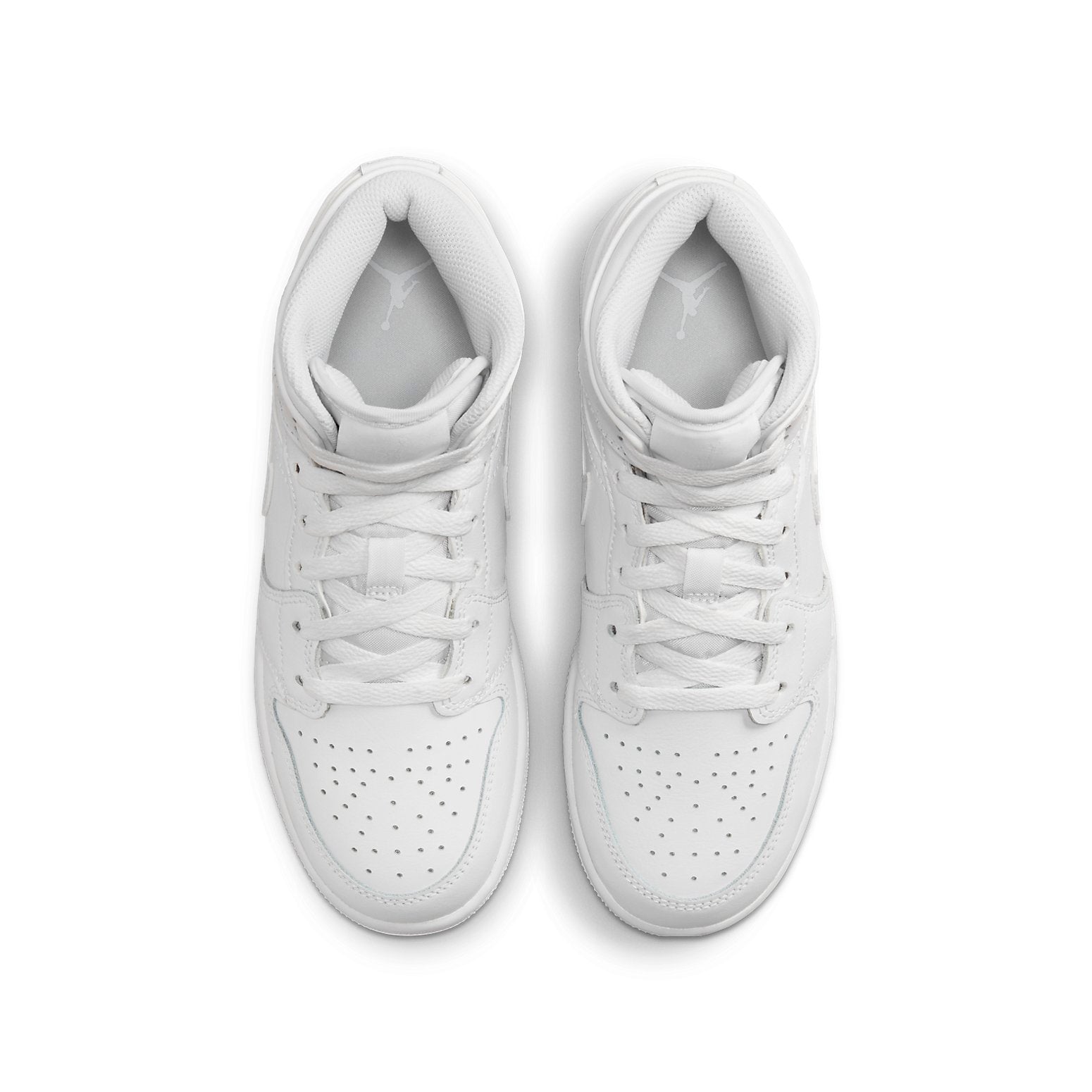 (GS) Air Jordan 1 Mid 'Triple White 2023' 554725-136