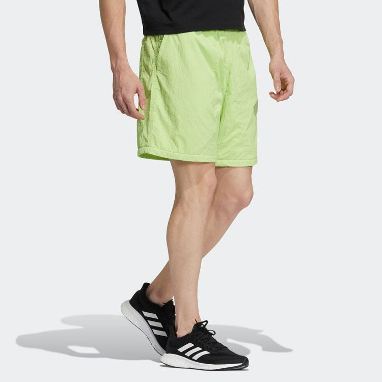 Men's adidas SS22 Logo Side Sports Shorts Japanese Version Green HD0051