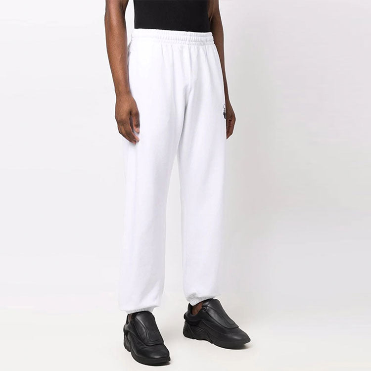 Men's Off-White FW21 Arrow Printing Solid Color Sports Pants/Trousers/Joggers Loose Fit White OMCH029F21FLE0040110