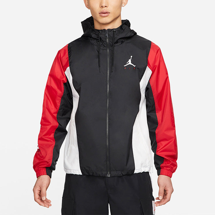 Air Jordan MENS Jumpman Multicolor Basketball Hooded Jacket Black/Red CV2241-010