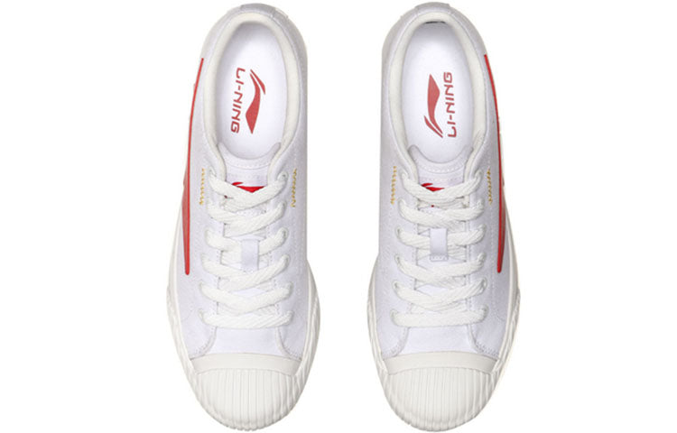 Li-Ning Classic Skateboarding Low 'White Red' AGCP132-6