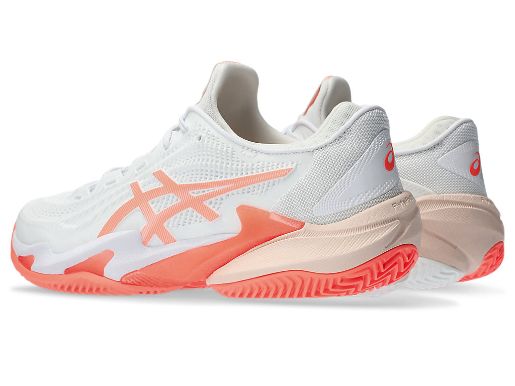 (WMNS) ASICS Court FF 3 Clay 'White Sun Coral' 1042A221-103