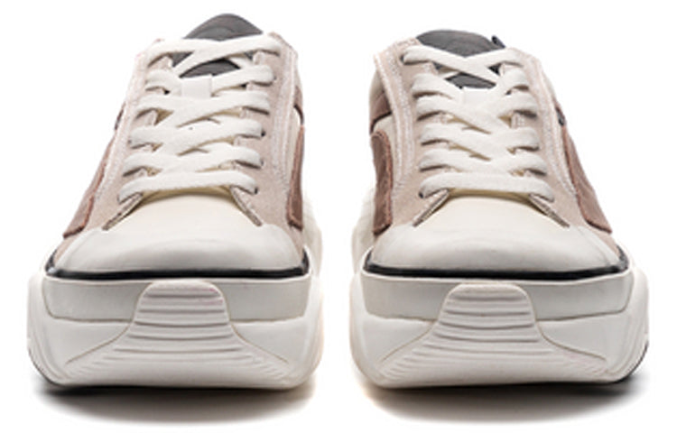 (WMNS) Li-Ning Wave HBRD 'White Black Brown' AGCP378-6