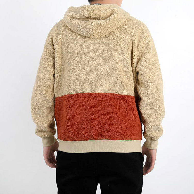PUMA Retro Block Sherpa Full-Zip Hoodie 'Beige Red Green' 530711-12