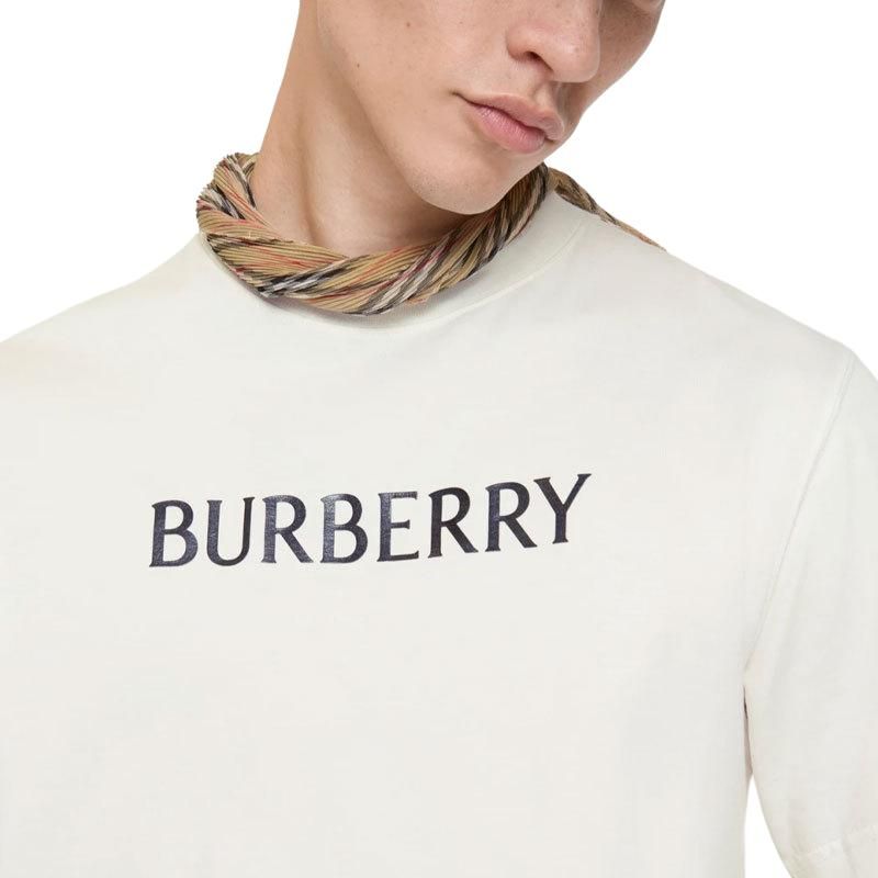 Burberry 26 Logo Cotton T-shirt 'Chalk White' 81223891