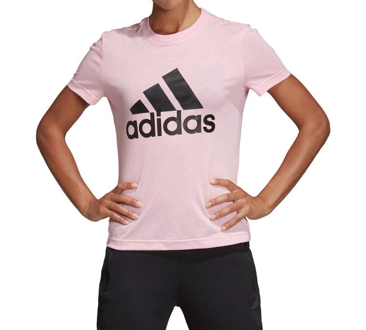 (WMNS) adidas Logo Alphabet Printing Sports Short Sleeve Pink DZ0014