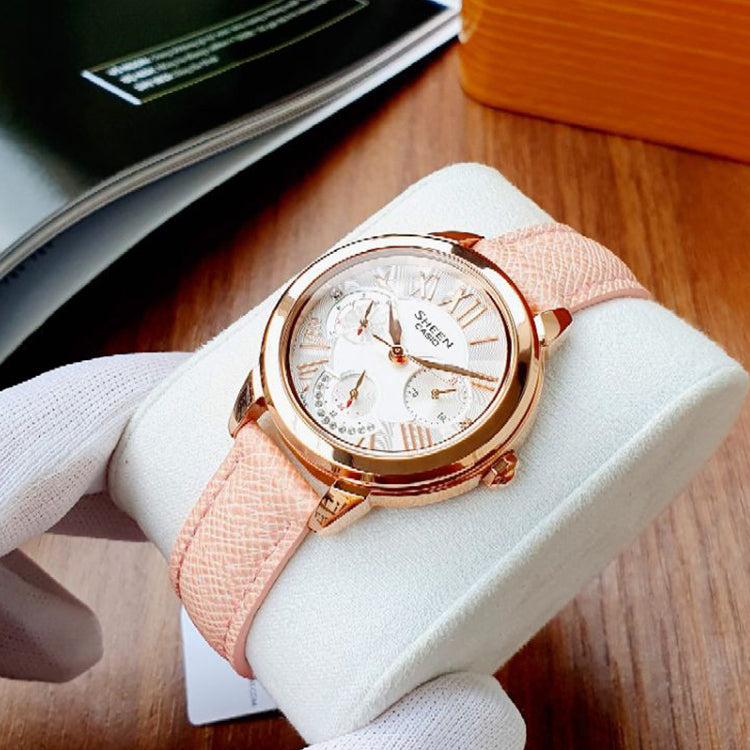 CASIO SHEEN Series Wrist Gold/ Pink Analog SHE-3059PGL-7A