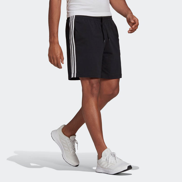 adidas M 3s Sj Sho Logo Printing Stripe Sports Training Shorts Black GK9988