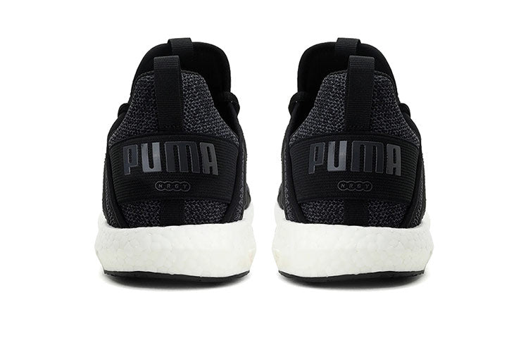 (WMNS) PUMA Mega Nrgy Knit Low Running Shoes Black/White 190373-01