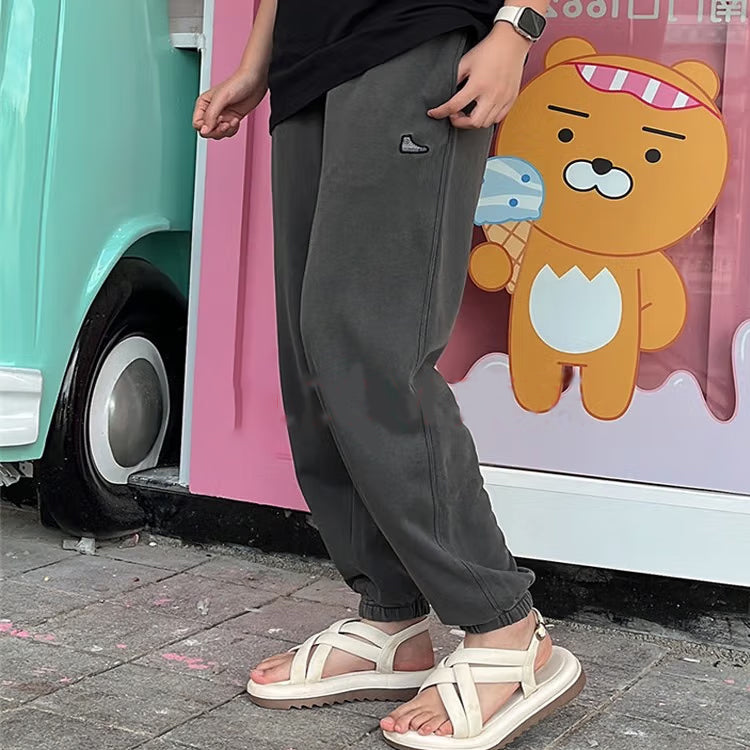 Converse Go-To Chuck Taylor Sneaker Patch Loose Fit Sweatpant Asia Sizing 'Grey' 10024024-A05