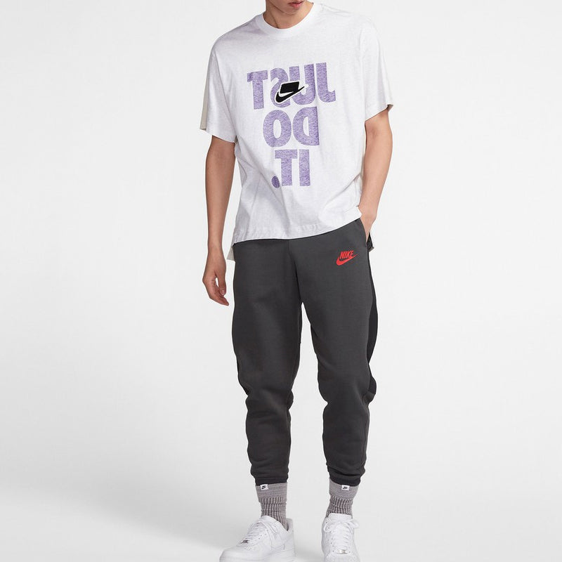 Nike Large Alphabet Logo Printing Sports Short Sleeve White BV4578-051