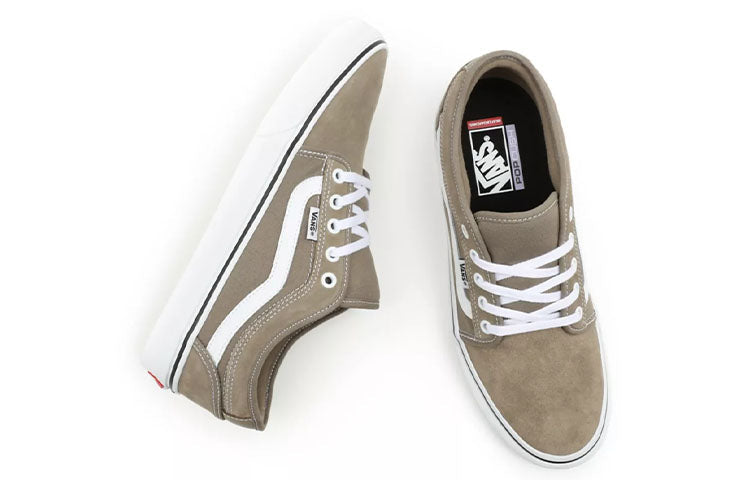 Vans Unisex Chukka Low Sidestripe Sneakers Khaki VN0A5KQZ84M