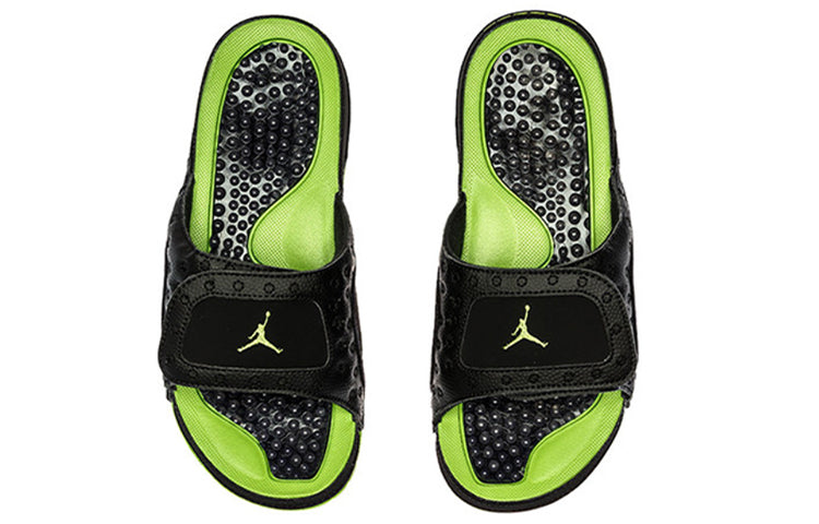 Jordan Hydro 13 Retro Slide 'Black Green' 684915-025