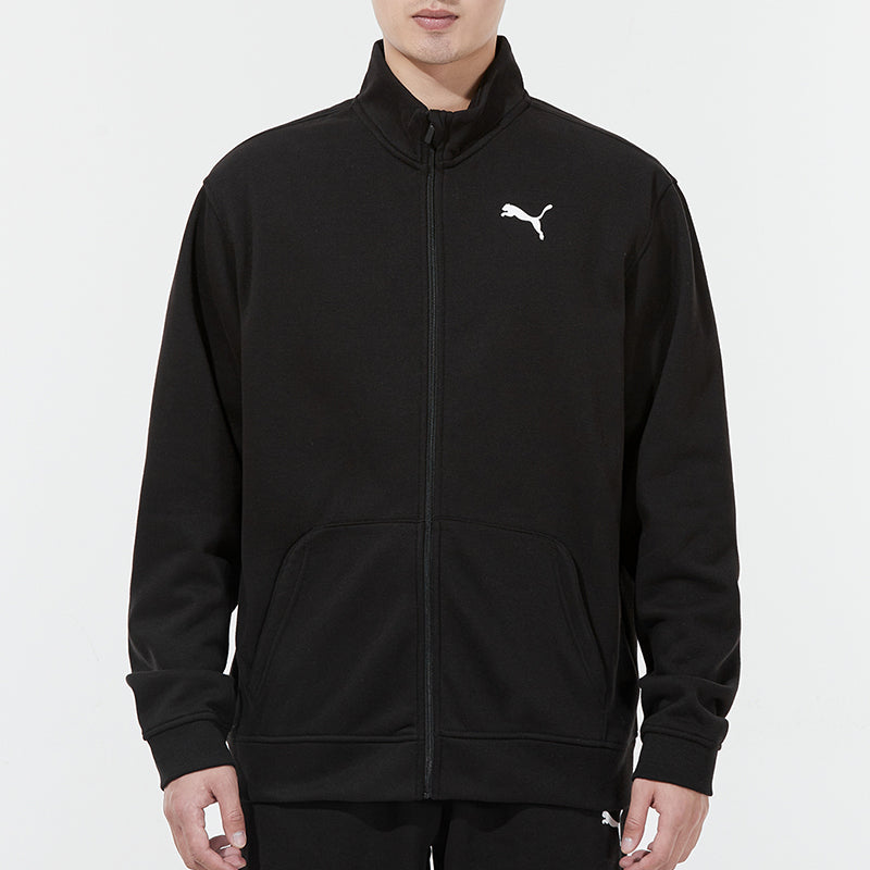 PUMA Casual Sports Stand Collar Jacket Suit Black 521682-01