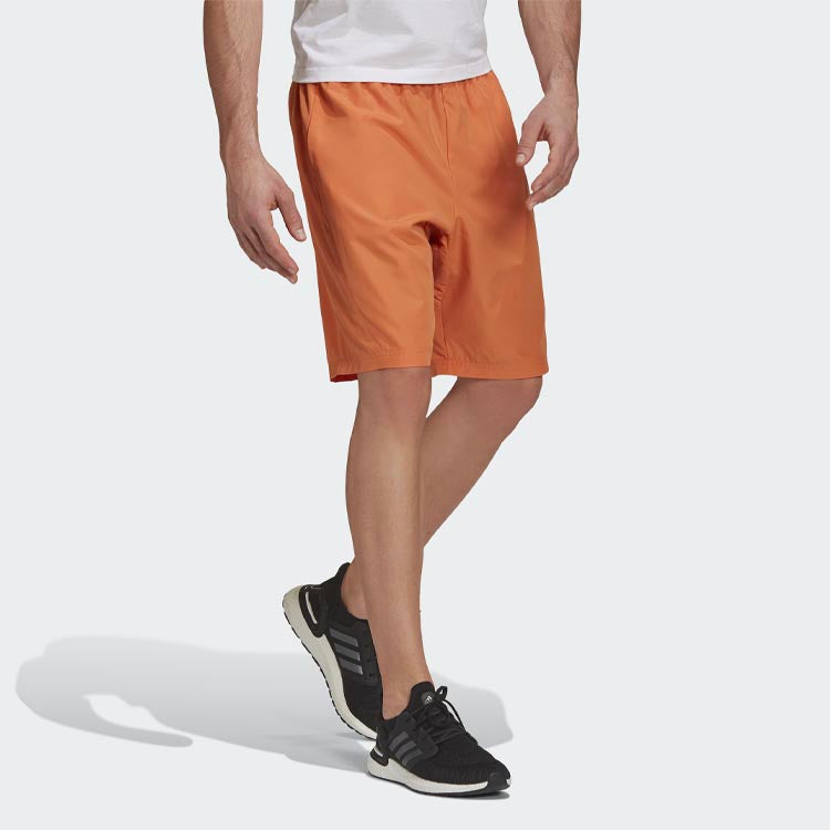 adidas Short O-shape M Logo Sports Loose Shorts Khaki Brown H54031