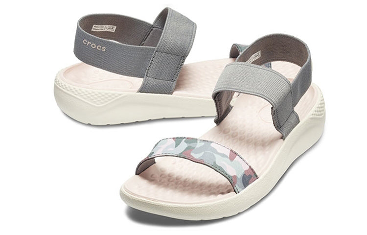(WMNS) Crocs Literide Graphic Sandals 'Grey' 205375-0E9